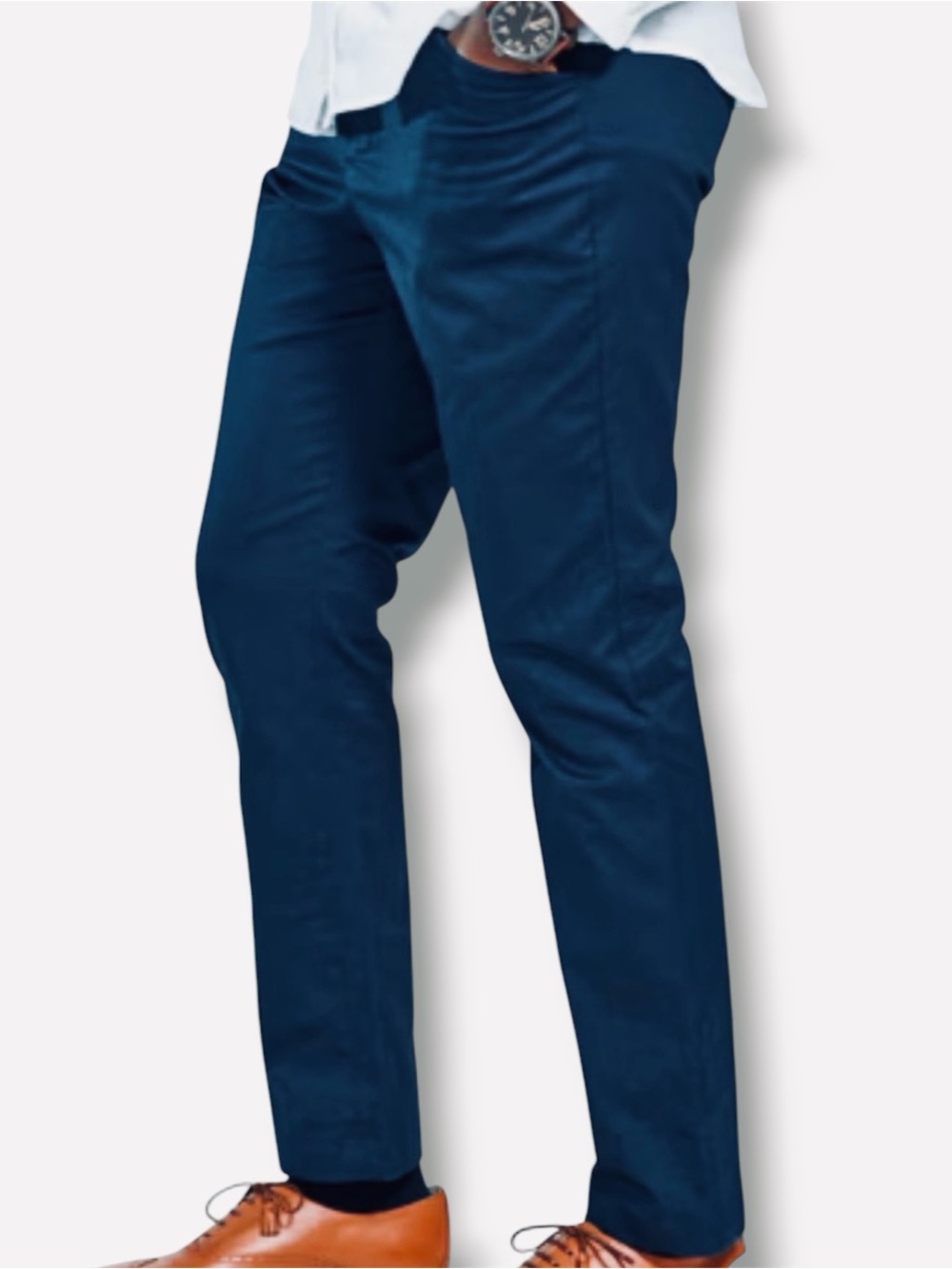 Kirrin Finch Windsor Chino Trousers Pants Size 6 Navy Blue - Picture 7 of 11